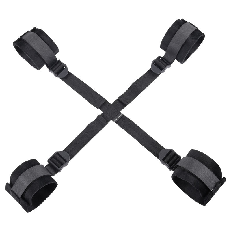 Sex & Mischief Hog Tie - Black Restraint – Sex toys NZ by Naughtyhut. Discreet delivery nationwide.