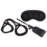 Buy Sex & Mischief Knotty Brat Kit - Black Bondage Kit - 3 Piece Set – Naughtyhut NZ sex toys online. Discreet delivery & top brands.