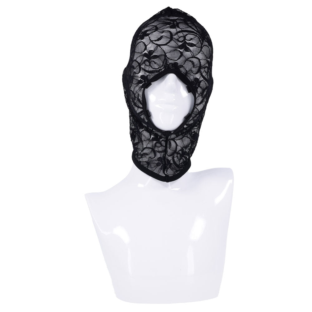 Sex & Mischief Lace Hush Hood - Black Hood – Sex toys NZ by Naughtyhut. Discreet delivery nationwide.