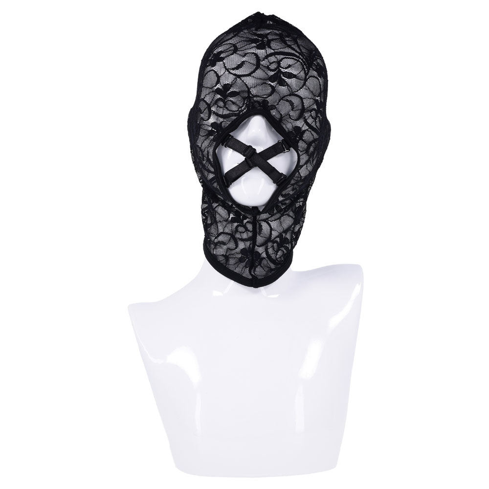 Sex & Mischief Lace Hush Hood - Black Hood – Sex toys NZ by Naughtyhut. Discreet delivery nationwide.