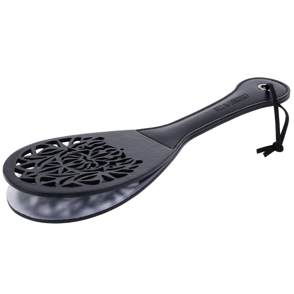 Sex & Mischief Lace Spanker - Black Spanking Paddle – Sex toys NZ by Naughtyhut. Discreet delivery nationwide.