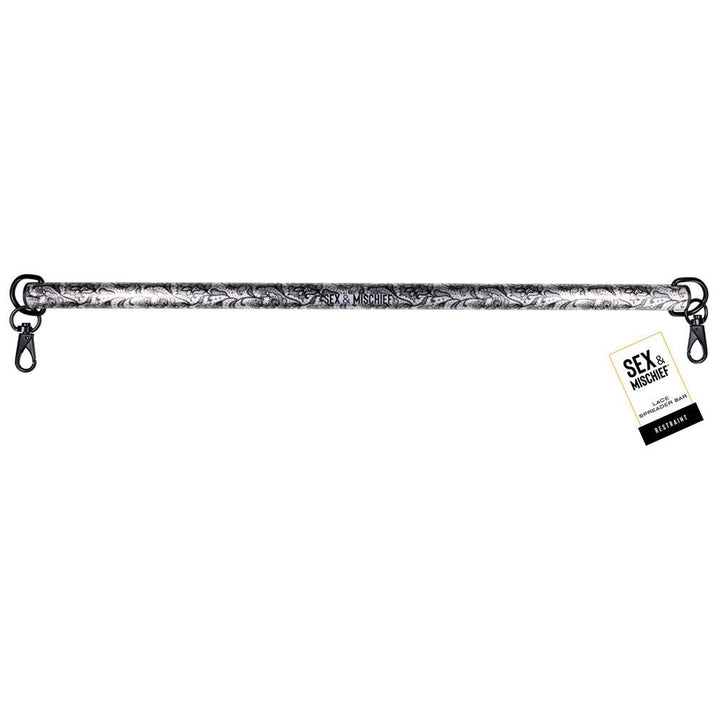 Sex & Mischief Lace Spreader Bar - Aluminium Restraint Bar – Sex toys NZ by Naughtyhut. Discreet delivery nationwide.