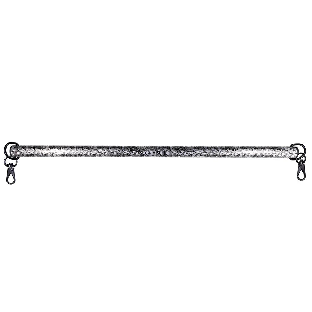 Sex & Mischief Lace Spreader Bar - Aluminium Restraint Bar – Sex toys NZ by Naughtyhut. Discreet delivery nationwide.