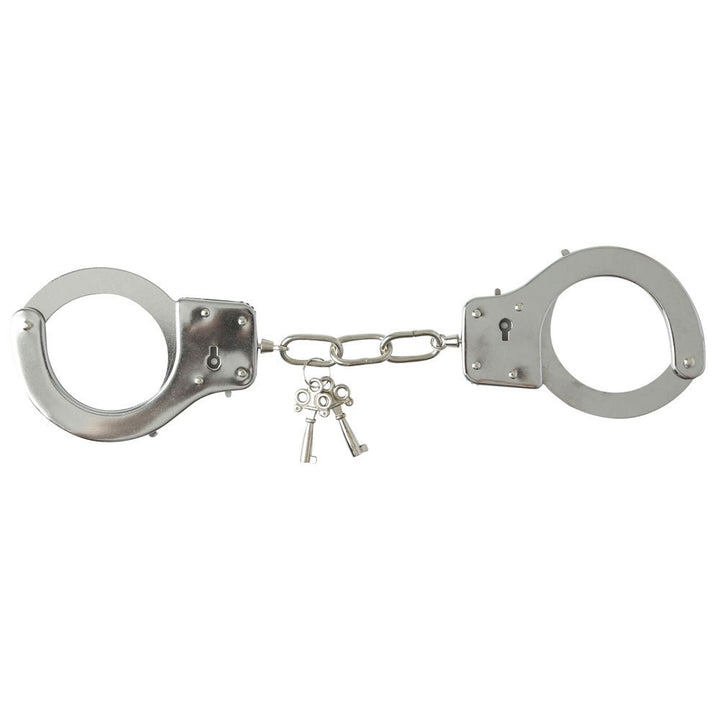 Sex & Mischief Metal Handcuffs - Metal Restraints – Sex toys NZ by Naughtyhut. Discreet delivery nationwide.