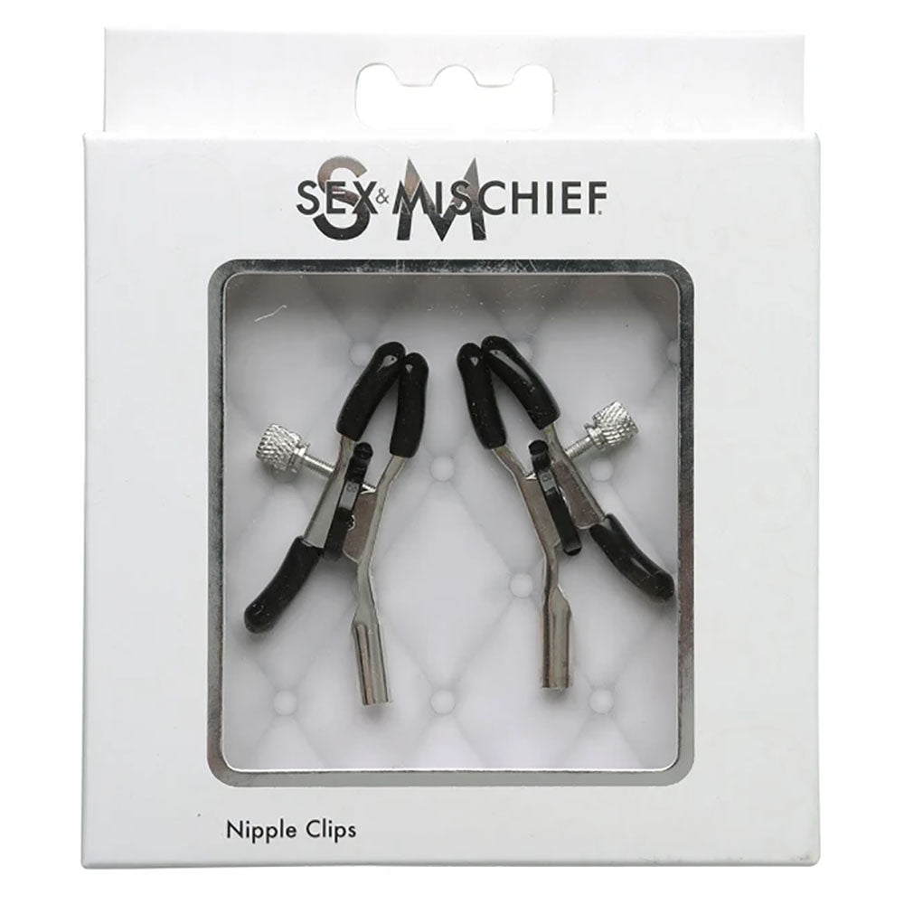 Buy Sex & Mischief Nipple Clips - Set of 2 – Naughtyhut NZ sex toys online. Discreet delivery & top brands.