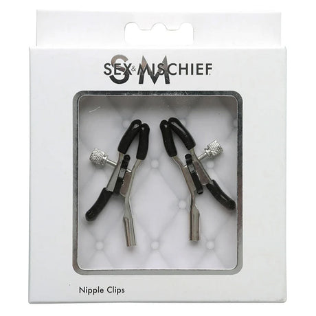 Buy Sex & Mischief Nipple Clips - Set of 2 – Naughtyhut NZ sex toys online. Discreet delivery & top brands.