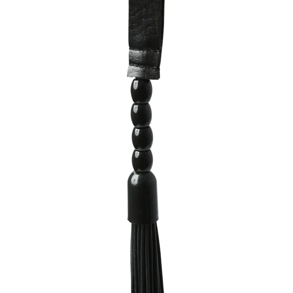 Sex & Mischief Noir Whip - Black 40 cm Rubber Whip – Sex toys NZ by Naughtyhut. Discreet delivery nationwide.