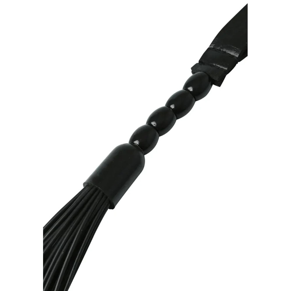 Sex & Mischief Noir Whip - Black 40 cm Rubber Whip – Sex toys NZ by Naughtyhut. Discreet delivery nationwide.