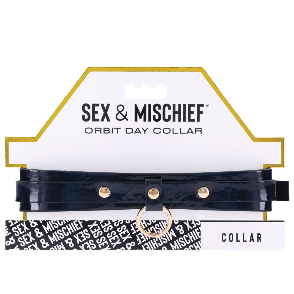 Sex & Mischief Orbit Day Collar - Black Collar – Sex toys NZ by Naughtyhut. Discreet delivery nationwide.