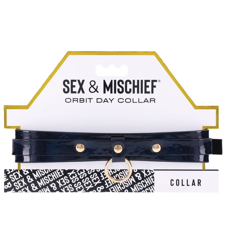Sex & Mischief Orbit Day Collar - Black Collar – Sex toys NZ by Naughtyhut. Discreet delivery nationwide.