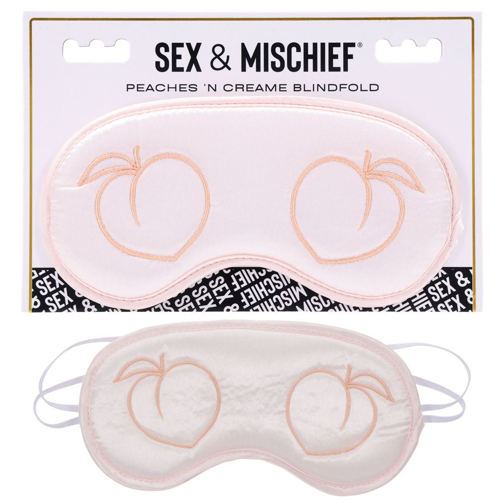 Sex & Mischief Peaches n CreaMe Blindfold - Peach Eyemask – Sex toys NZ by Naughtyhut. Discreet delivery nationwide.