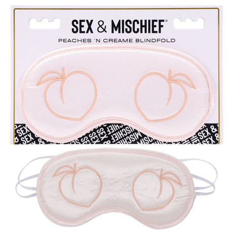 Buy Sex & Mischief Peaches n CreaMe Blindfold - Peach Eyemask – Naughtyhut NZ sex toys online. Discreet delivery & top brands.