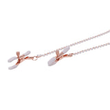 Buy Sex & Mischief Peaches n CreaMe Collar with Nipple Clamps - Peach Nipple Restraints – Naughtyhut NZ sex toys online. Discreet delivery & top brands.