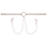 Buy Sex & Mischief Peaches n CreaMe Collar with Nipple Clamps - Peach Nipple Restraints – Naughtyhut NZ sex toys online. Discreet delivery & top brands.