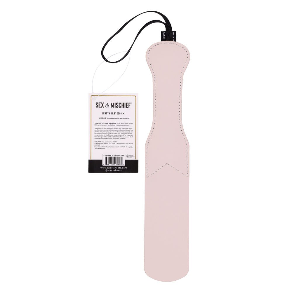 Sex & Mischief Peaches n CreaMe Impression Paddle - Peach Spanking Paddle – Sex toys NZ by Naughtyhut. Discreet delivery nationwide.