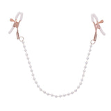 Buy Sex & Mischief Peaches n CreaMe Pearl Nipple Clamps - Peach Nipple Restraints – Naughtyhut NZ sex toys online. Discreet delivery & top brands.