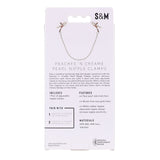 Buy Sex & Mischief Peaches n CreaMe Pearl Nipple Clamps - Peach Nipple Restraints – Naughtyhut NZ sex toys online. Discreet delivery & top brands.