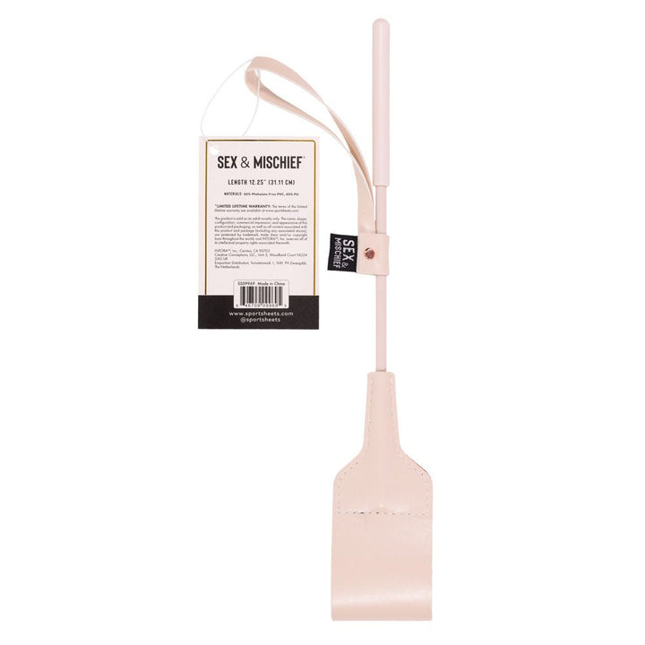 Sex & Mischief Peaches n CreaMe Riding Crop - Peach 30 cm Crop Whip – Sex toys NZ by Naughtyhut. Discreet delivery nationwide.