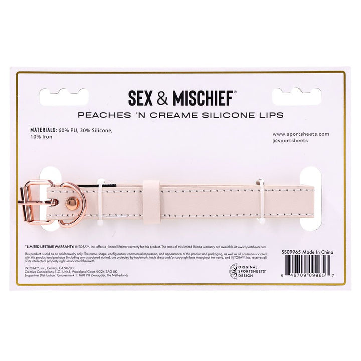 Sex & Mischief Peaches n CreaMe Silicone Lips - Peach Mouth Restraint – Sex toys NZ by Naughtyhut. Discreet delivery nationwide.