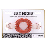Buy Sex & Mischief Peaches n CreaMe Silicone Lips - Peach Mouth Restraint – Naughtyhut NZ sex toys online. Discreet delivery & top brands.
