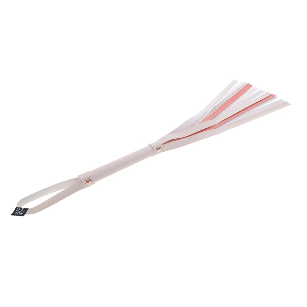 Sex & Mischief Peaches n CreaMe Stripe Flogger - Peach 80 cm Flogger Whip – Sex toys NZ by Naughtyhut. Discreet delivery nationwide.