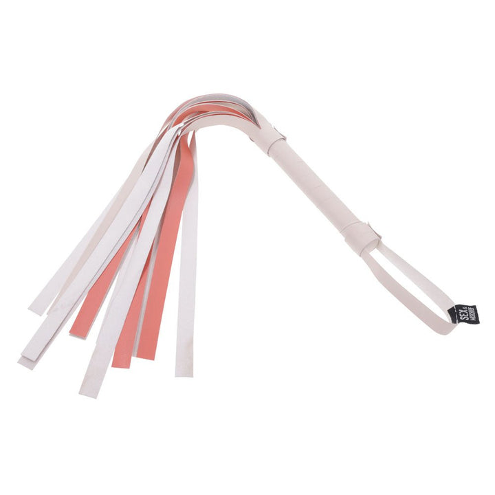 Sex & Mischief Peaches n CreaMe Stripe Flogger - Peach 80 cm Flogger Whip – Sex toys NZ by Naughtyhut. Discreet delivery nationwide.