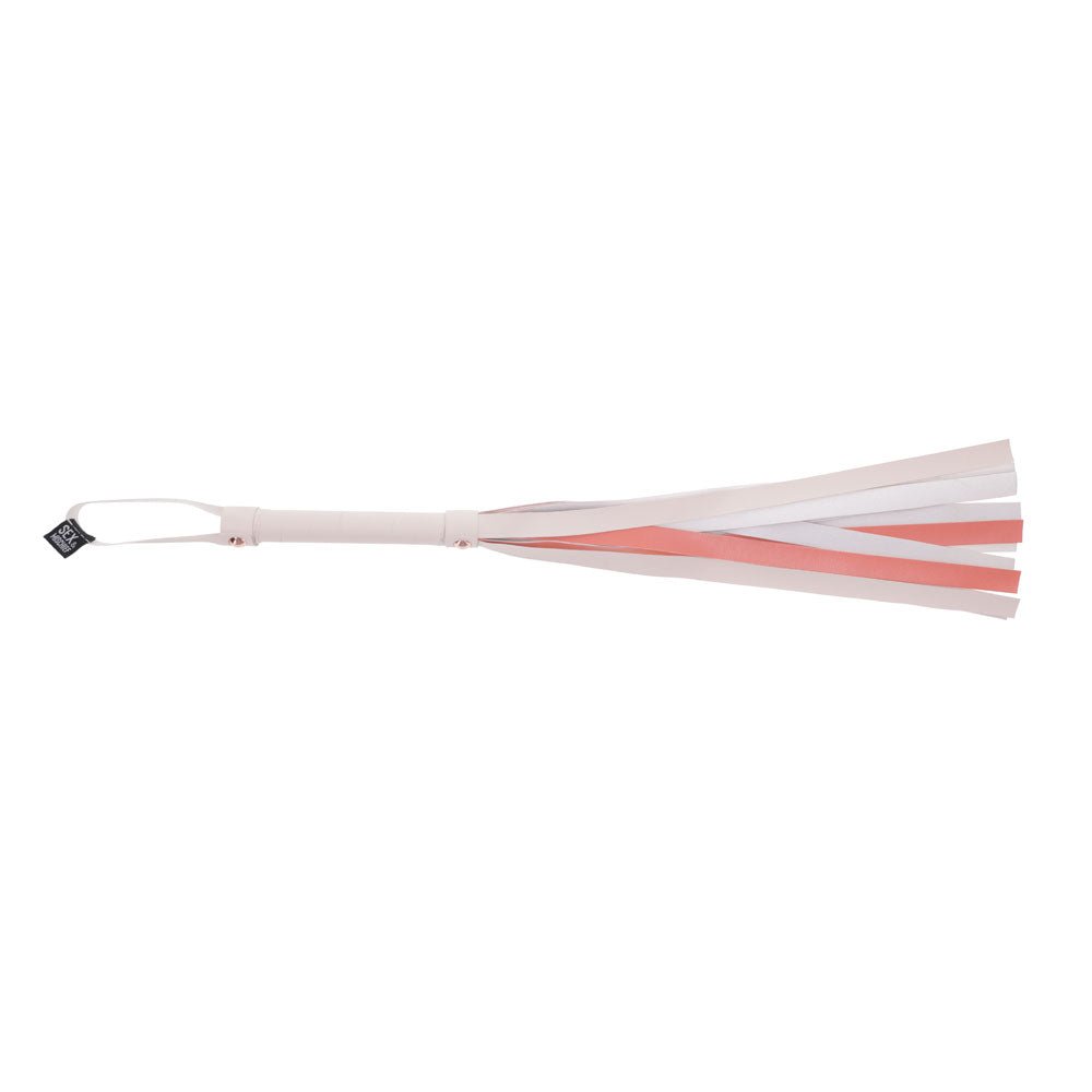 Sex & Mischief Peaches n CreaMe Stripe Flogger - Peach 80 cm Flogger Whip – Sex toys NZ by Naughtyhut. Discreet delivery nationwide.