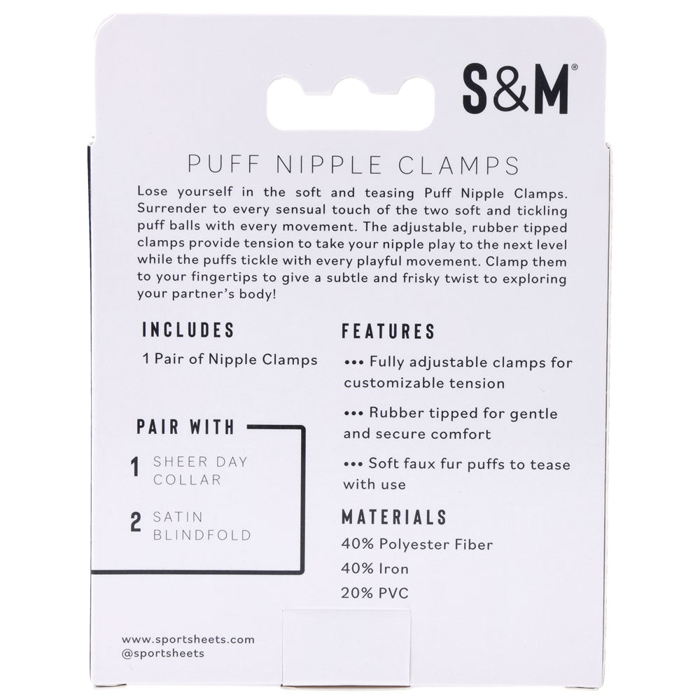 Buy Sex & Mischief Puff Nipple Clamps - Black/Gold Nipple Clamps - Set of 2 – Naughtyhut NZ sex toys online. Discreet delivery & top brands.