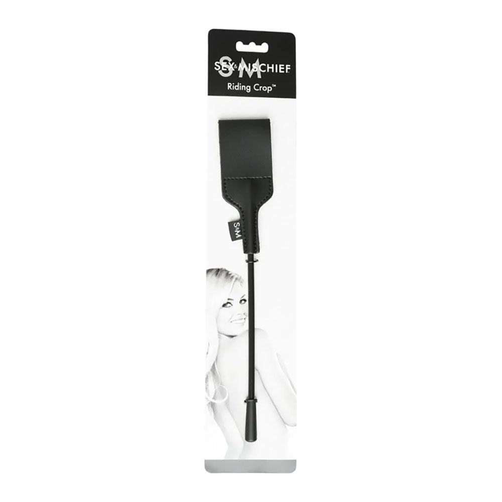 Buy Sex & Mischief Riding Crop - Black 30 cm Crop Whip – Naughtyhut NZ sex toys online. Discreet delivery & top brands.