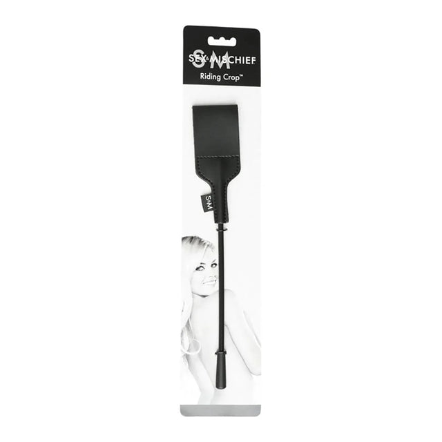 Buy Sex & Mischief Riding Crop - Black 30 cm Crop Whip – Naughtyhut NZ sex toys online. Discreet delivery & top brands.