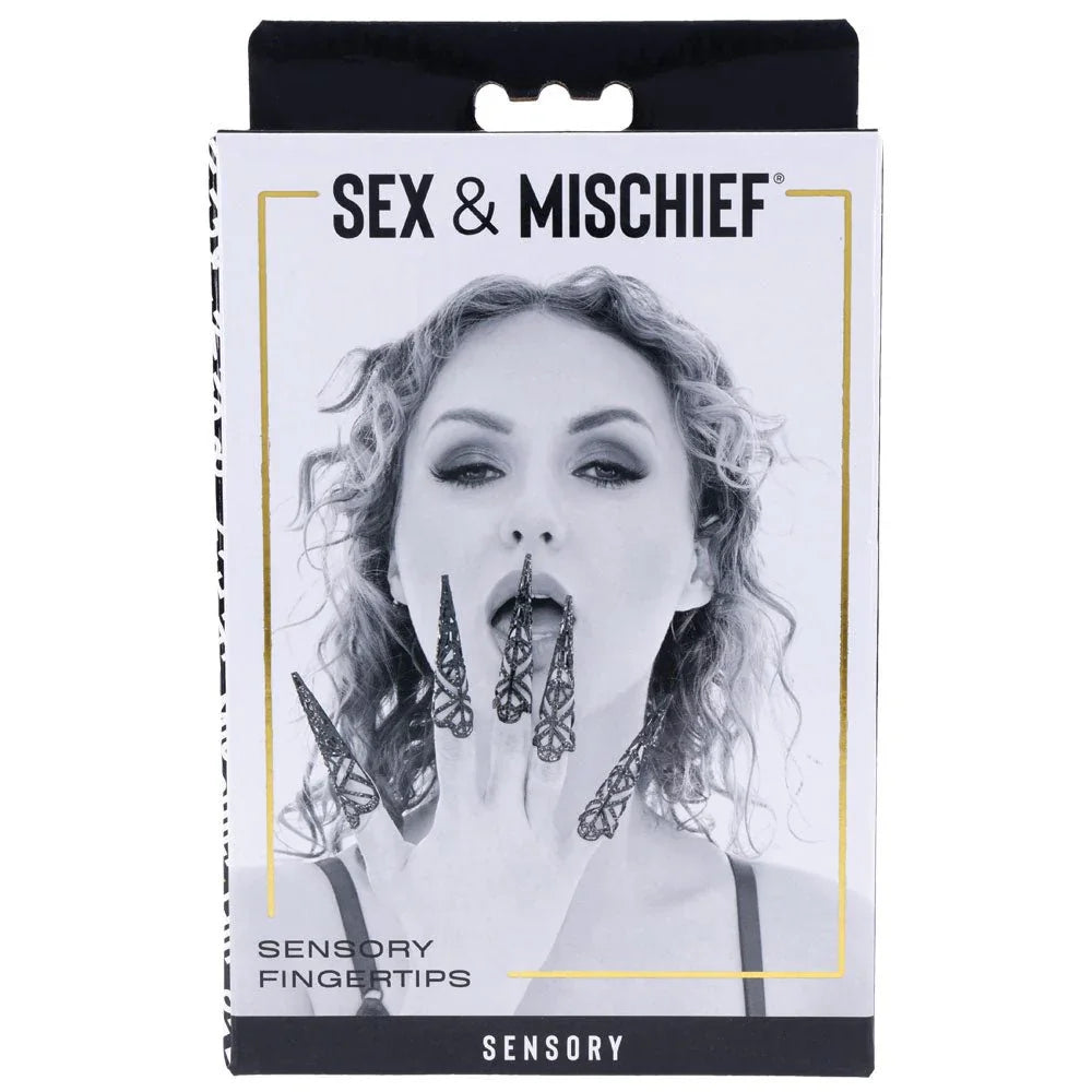 Sex & Mischief Sensory Fingertips retail box, front of pack
