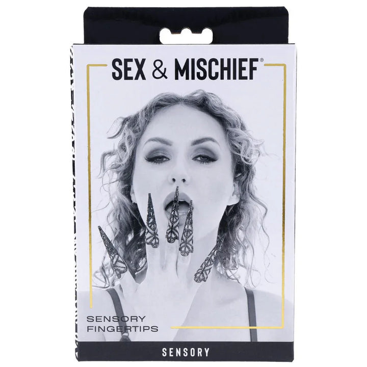 Sex & Mischief Sensory Fingertips retail box, front of pack