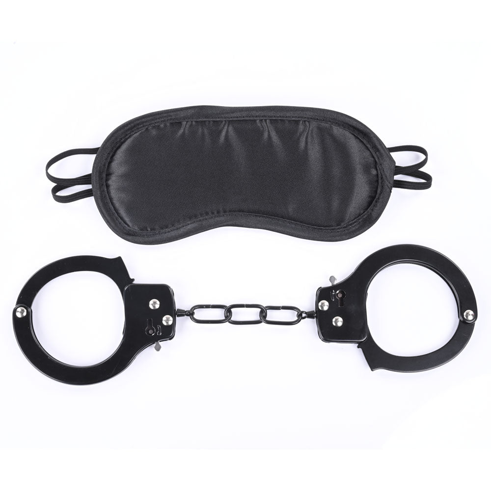 Sex & Mischief Shadow Cuff Kit - Black - 2 Piece Set – Sex toys NZ by Naughtyhut. Discreet delivery nationwide.