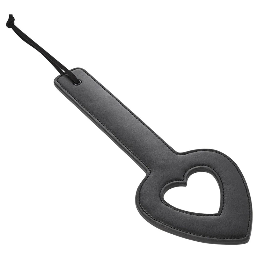 Sex & Mischief Shadow Heart Paddle - Black Paddle – Sex toys NZ by Naughtyhut. Discreet delivery nationwide.