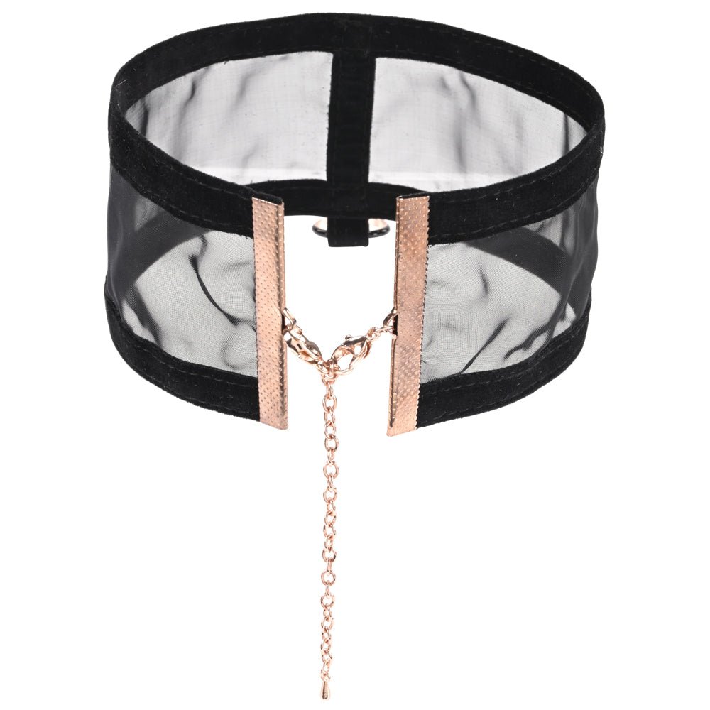 Sex & Mischief Sheer Day Collar - Black Collar – Sex toys NZ by Naughtyhut. Discreet delivery nationwide.