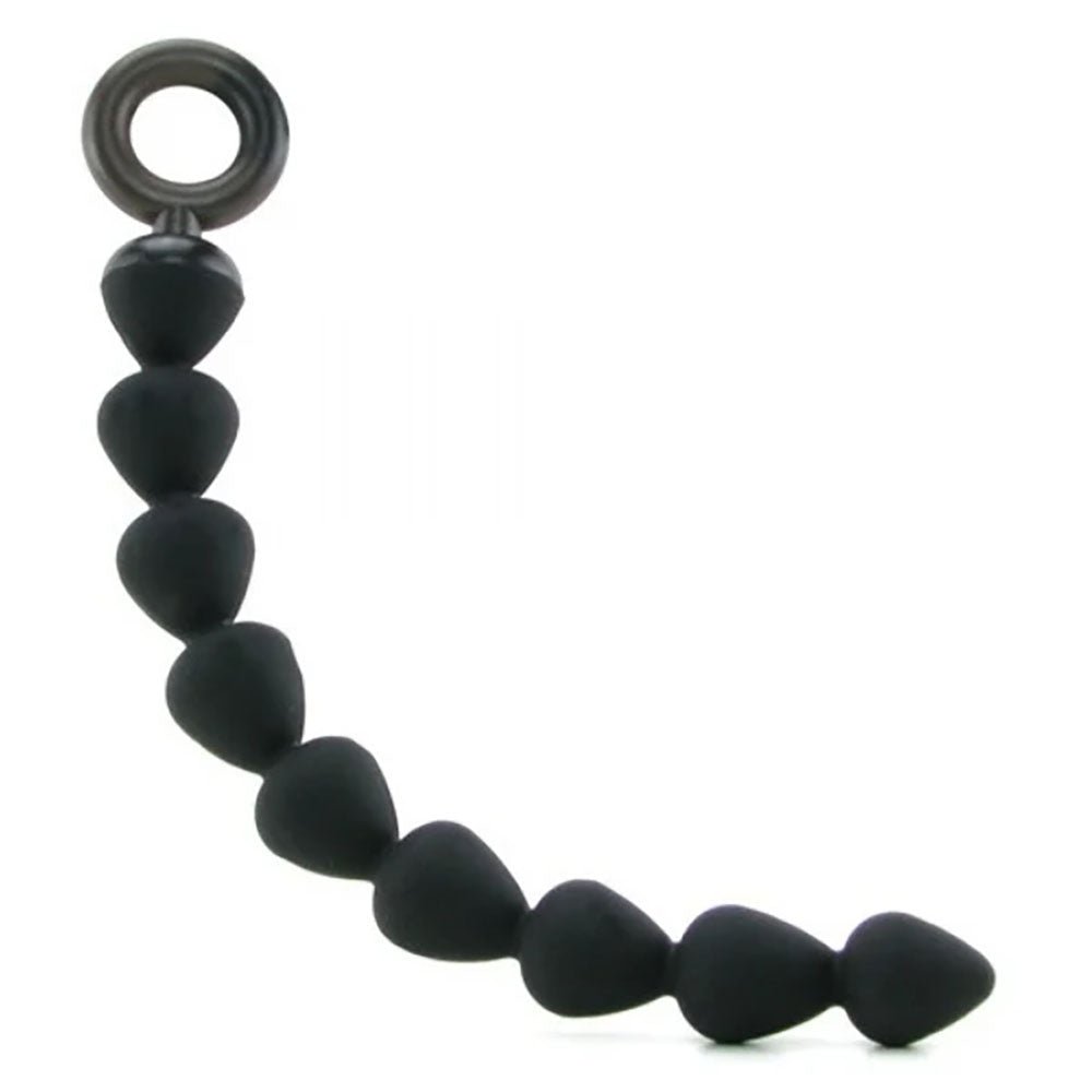 Sex & Mischief Silicone Anal Beads - Black - Black 22.9 cm Anal Beads – Sex toys NZ by Naughtyhut. Discreet delivery nationwide.