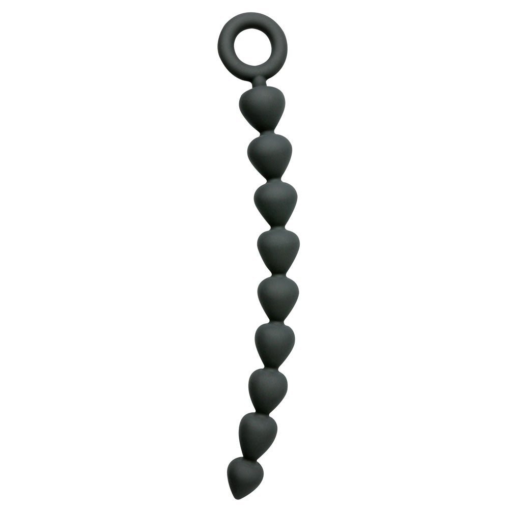 Sex & Mischief Silicone Anal Beads - Black - Black 22.9 cm Anal Beads – Sex toys NZ by Naughtyhut. Discreet delivery nationwide.