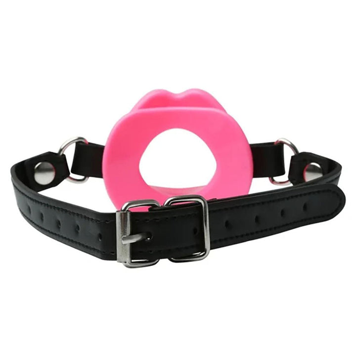 Sex & Mischief Silicone Lips Mouth Gag - Pink - Pink Mouth Restraint – Sex toys NZ by Naughtyhut. Discreet delivery nationwide.