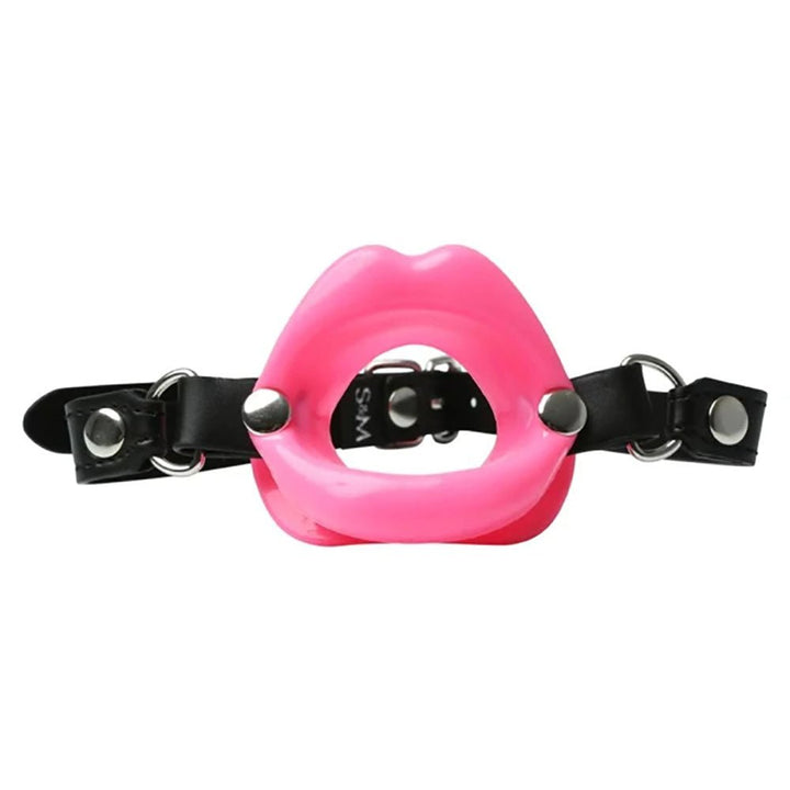 Sex & Mischief Silicone Lips Mouth Gag - Pink - Pink Mouth Restraint – Sex toys NZ by Naughtyhut. Discreet delivery nationwide.