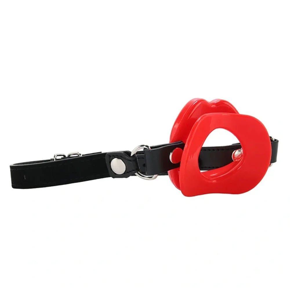 Sex & Mischief Silicone Lips Mouth Gag - Red - Red Mouth Restraint – Sex toys NZ by Naughtyhut. Discreet delivery nationwide.