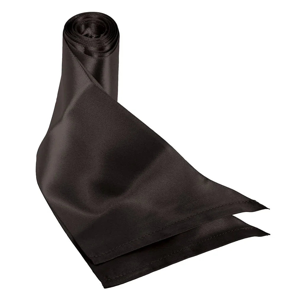 A single Silky Sash rolled up with the satin end trailing