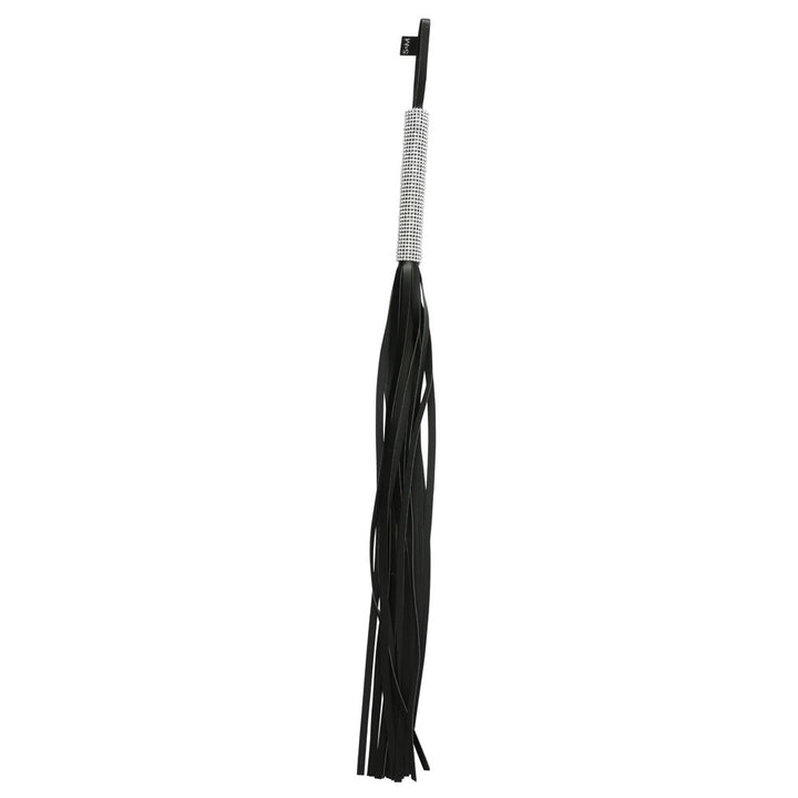 Sex & Mischief Sparkle Flogger - Black/Sparkle 78 cm Flogger Whip – Sex toys NZ by Naughtyhut. Discreet delivery nationwide.