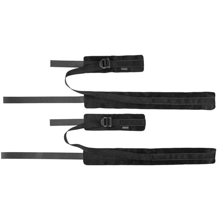 Sex & Mischief Thigh & Wrist Cuffs - Black Restraints – Sex toys NZ by Naughtyhut. Discreet delivery nationwide.