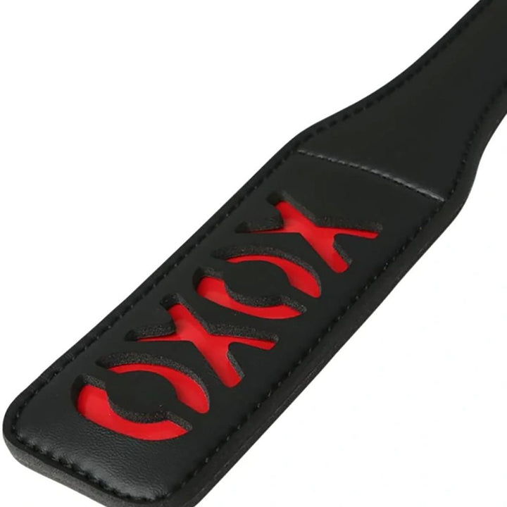 Sex & Mischief XOXO Paddle - Black - Black Paddle – Sex toys NZ by Naughtyhut. Discreet delivery nationwide.