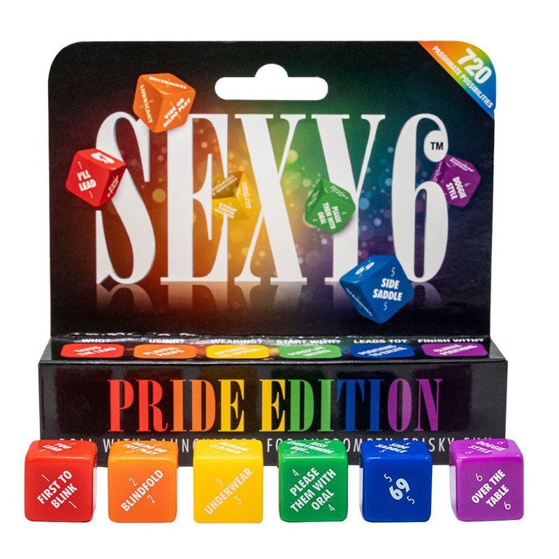 Sexy 6 - Pride Edition - Couples Dice Game – Sex toys NZ by Naughtyhut. Discreet delivery nationwide.