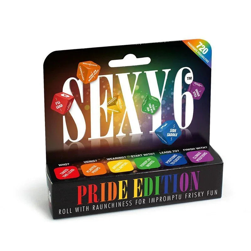 Sexy 6 - Pride Edition - Couples Dice Game – Sex toys NZ by Naughtyhut. Discreet delivery nationwide.