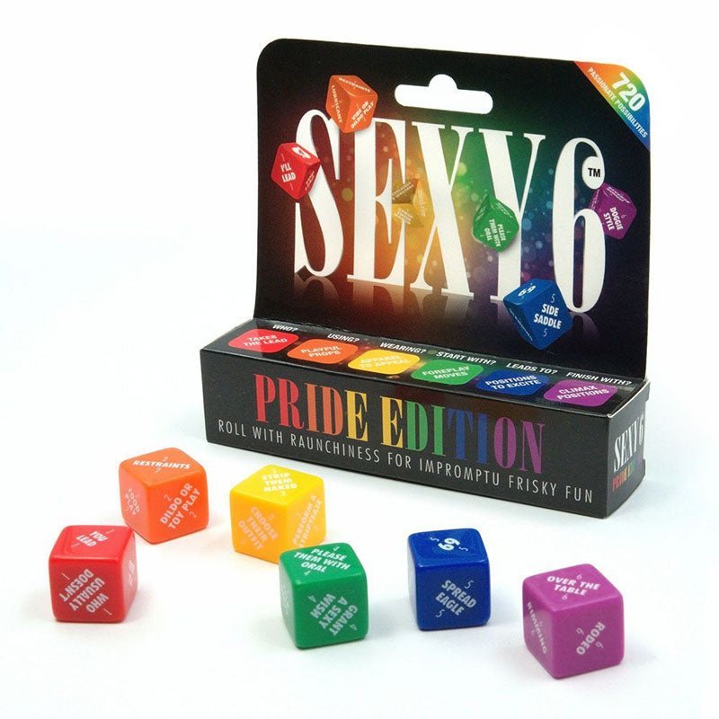 Sexy 6 - Pride Edition - Couples Dice Game – Sex toys NZ by Naughtyhut. Discreet delivery nationwide.