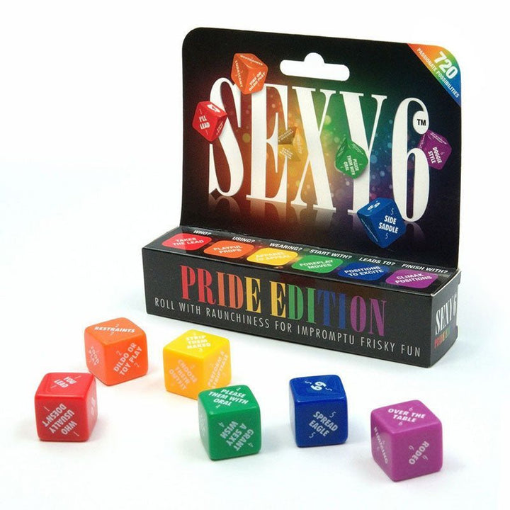 Sexy 6 - Pride Edition - Couples Dice Game – Sex toys NZ by Naughtyhut. Discreet delivery nationwide.