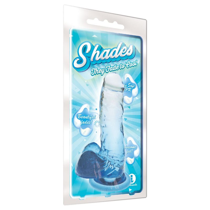 Shades 7'' Jelly TPR Dong - Blue 17.8 cm Dong – Sex toys NZ by Naughtyhut. Discreet delivery nationwide.
