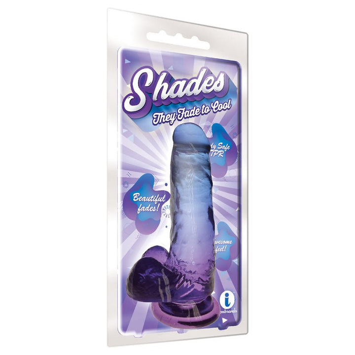 Shades 7'' Jelly TPR Dong - Violet 17.8 cm Dong – Sex toys NZ by Naughtyhut. Discreet delivery nationwide.